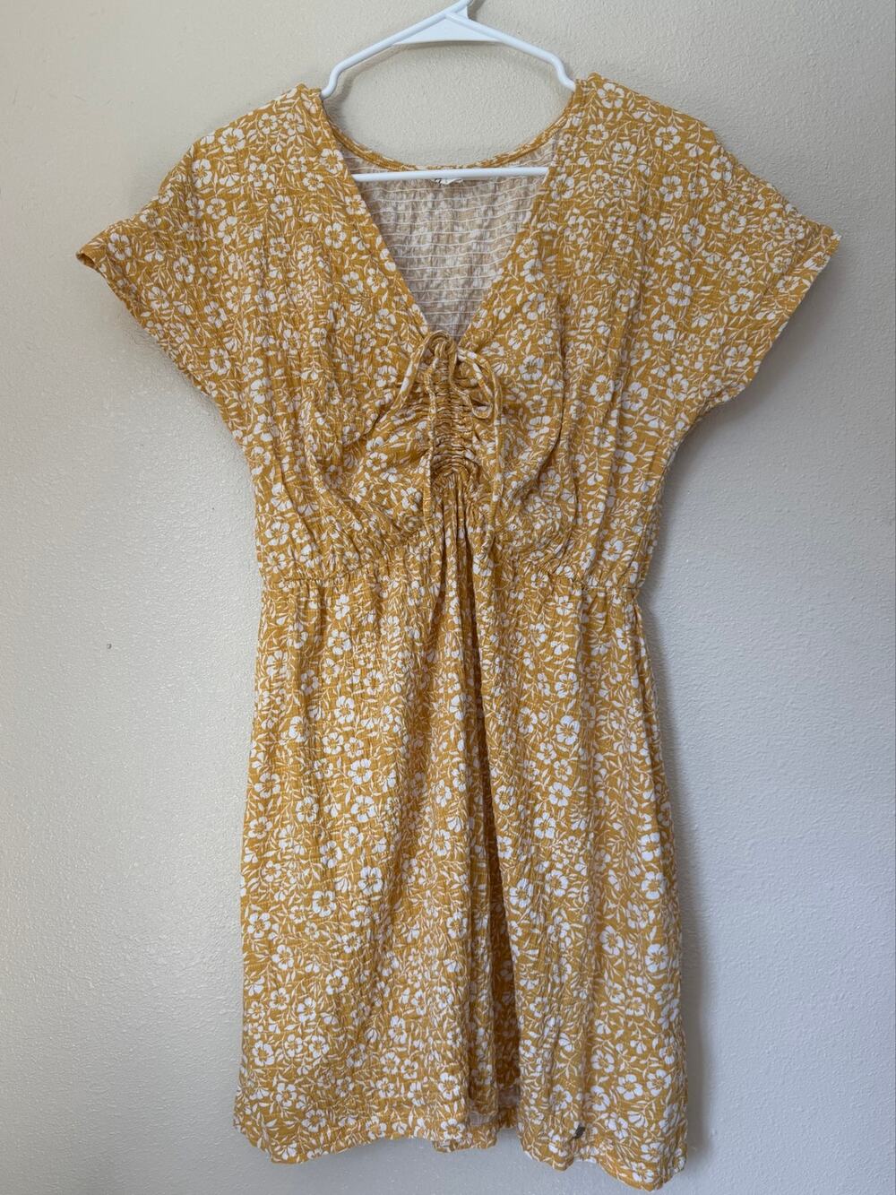 Roxy Womens Yellow Floral Sundress Size X-Large Beach
Boho Surf Sundress
